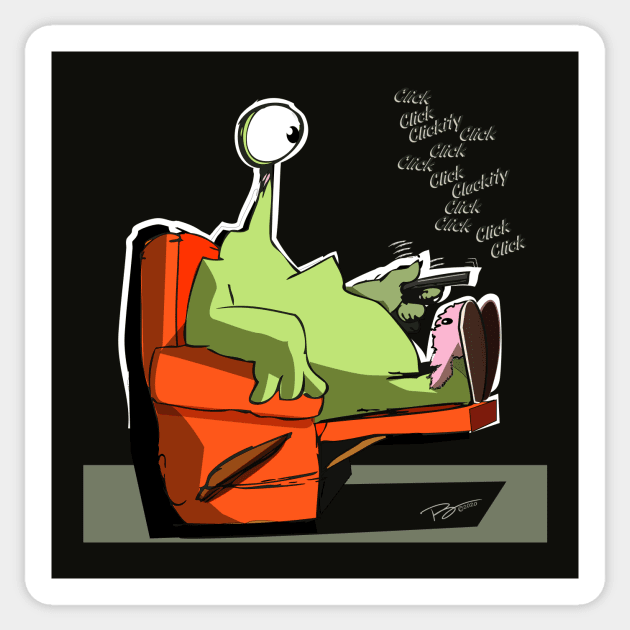 TV Monster Sticker by i4ni Studio